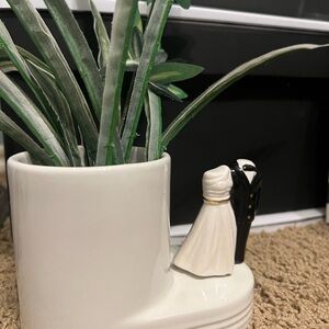 Nora Fleming Bride and Groom mini AND   pinstripe Cutie